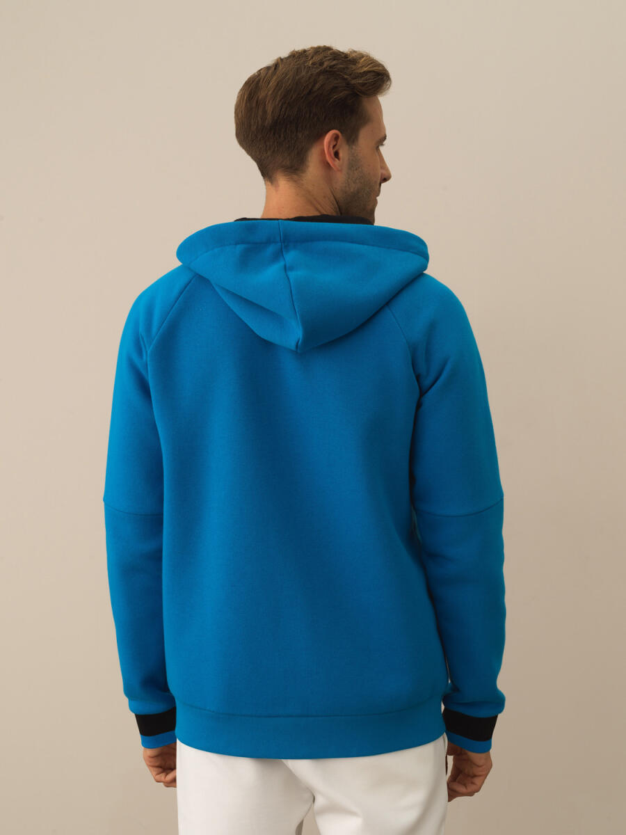 Mavi Regular Fit Kapüşonlu Pamuklu Sweat Mont - 3