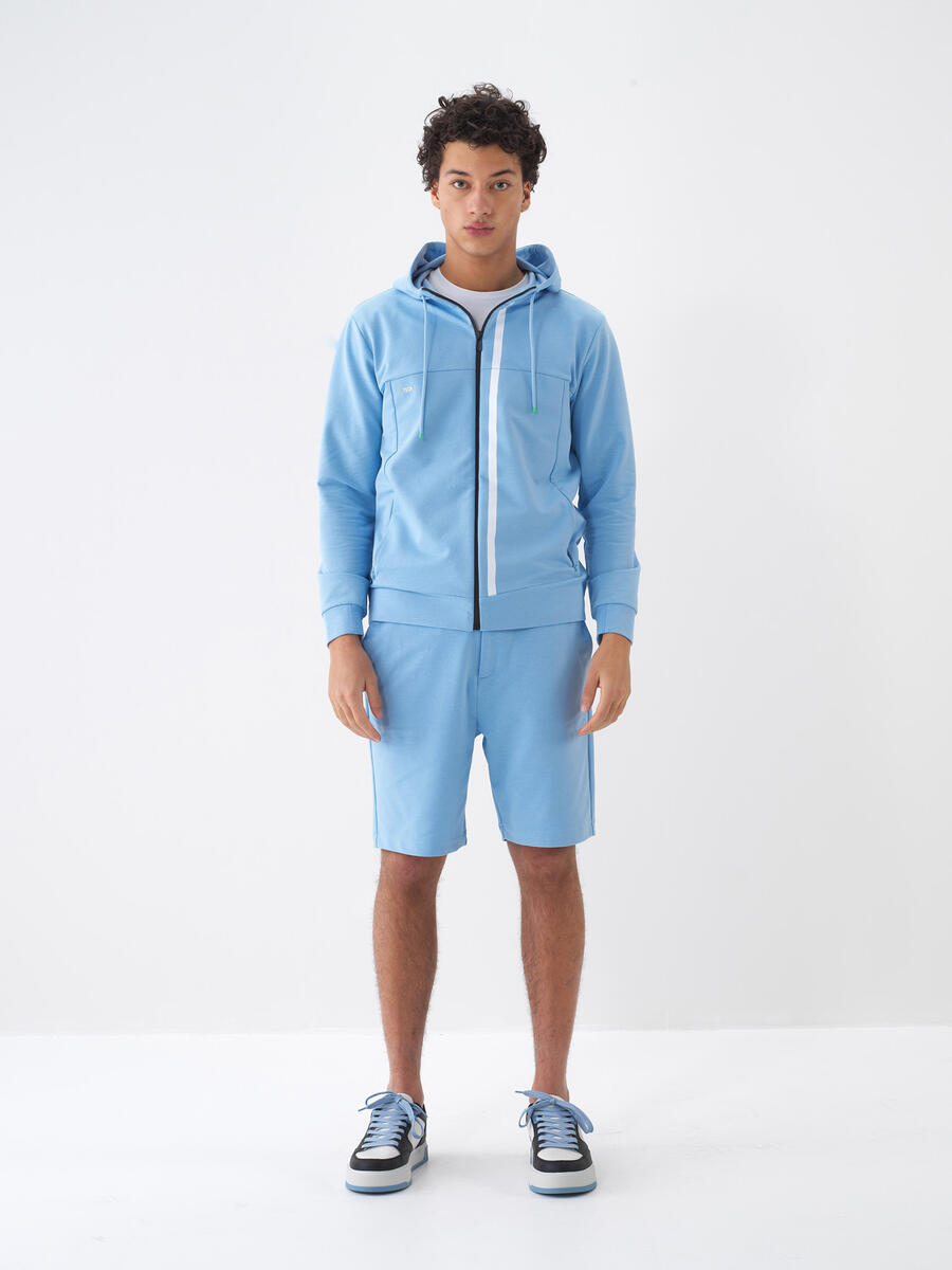 Mavi Pamuk Dokulu Slim Fit Sweat Mont - 1