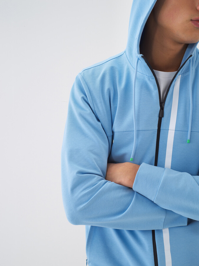 Mavi Pamuk Dokulu Slim Fit Sweat Mont