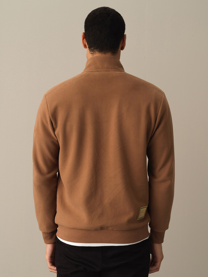 Camel Regular Fit Dik Yaka Sweat Mont - 2