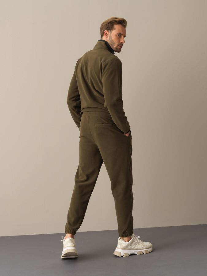 Haki Formunu Koruyan Regular Fit Polar Sweat Pantolon - Xint