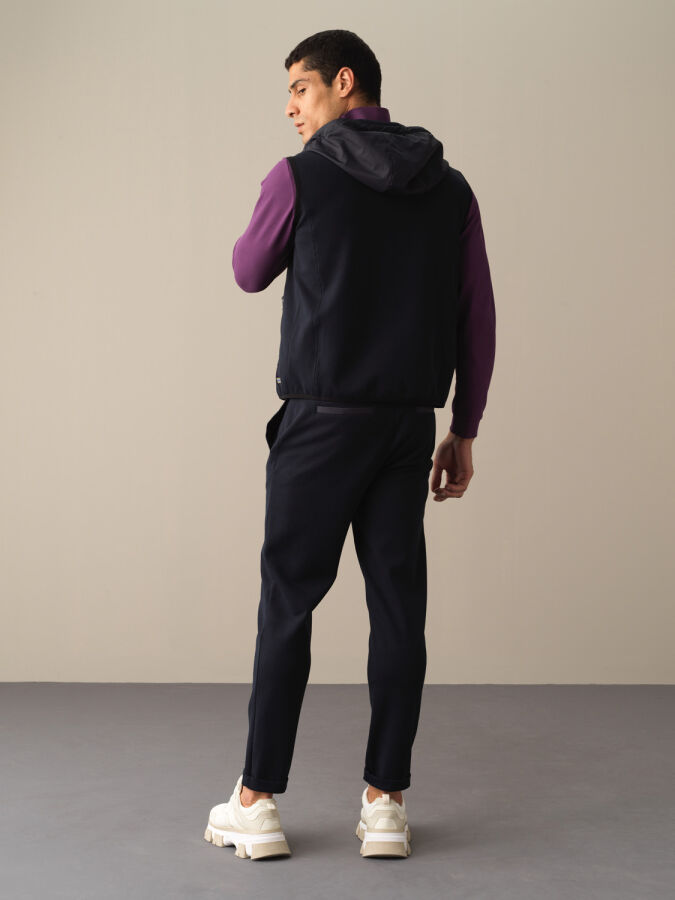 Lacivert Regular Fit Pamuklu Sweat Pantolon - 4