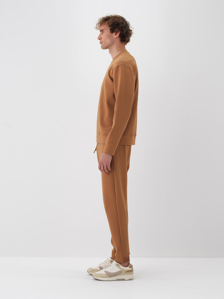 Camel Pamuk Dokulu Regular Fit Sweatshirt - 3