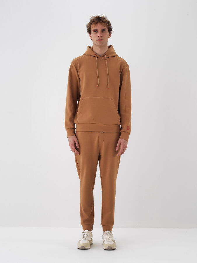 Camel Pamuk Dokulu Regular Fit Sweatshirt - Xint