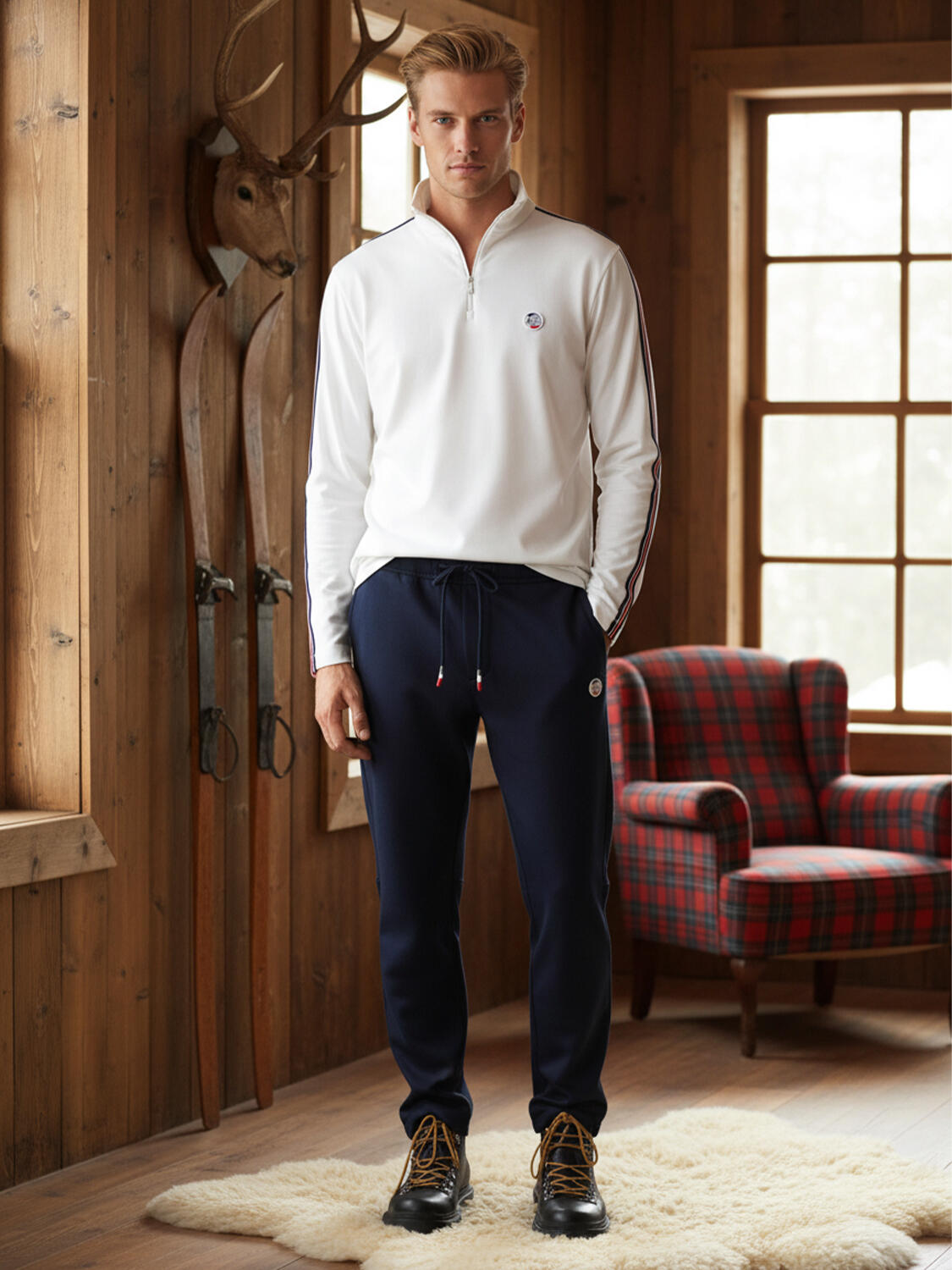 Ekru Esnek Dokulu Regular Fit Sweatshirt - 1