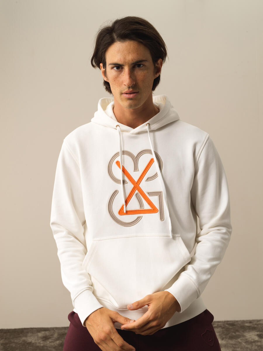 Ekru Pamuk Dokulu Regular Fit Sweatshirt
