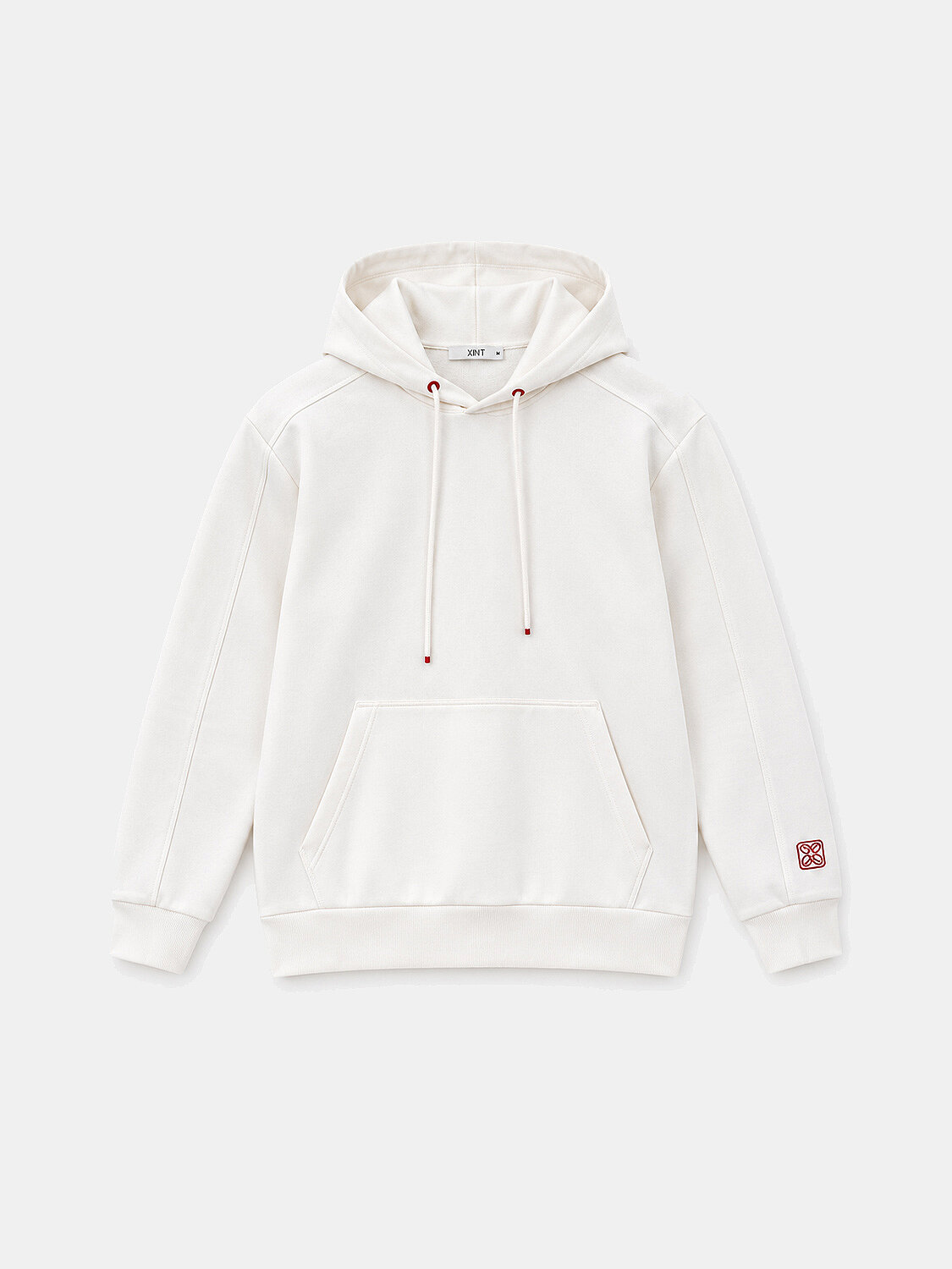 Ekru Regular Fit Kapüşonlu Pamuklu Sweatshirt - 1