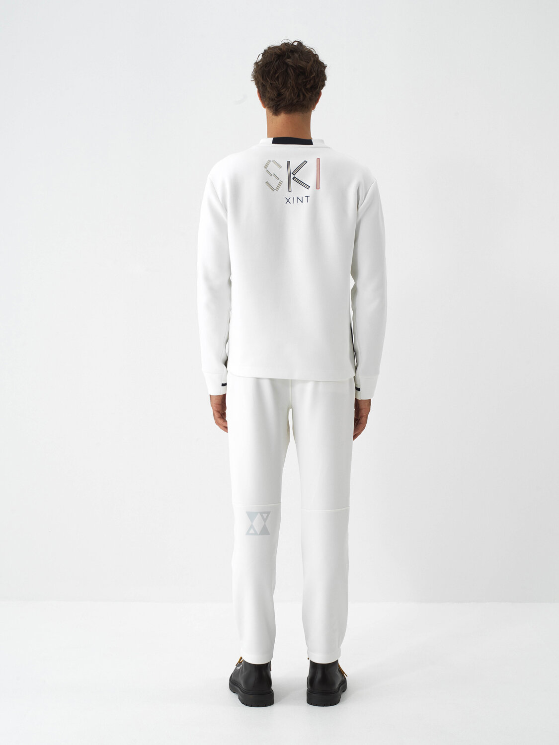 Ekru Pamuk Dokulu Regular Fit Sweatshirt - Xint