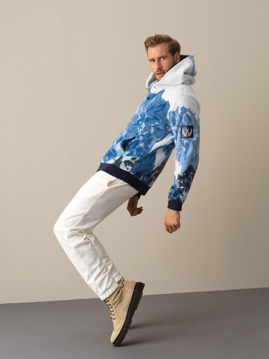 Mavi Formunu Koruyan Regular Fit Polar Sweatshirt - 3