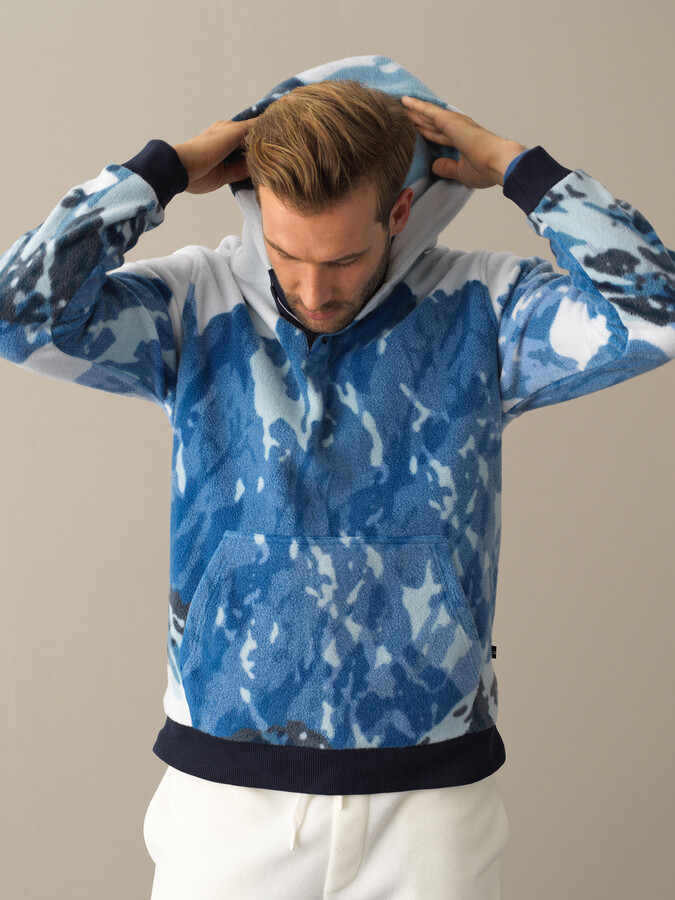 Mavi Formunu Koruyan Regular Fit Polar Sweatshirt - Xint