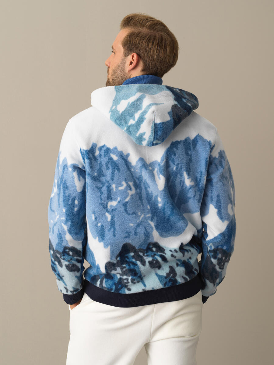 Mavi Formunu Koruyan Regular Fit Polar Sweatshirt - 4