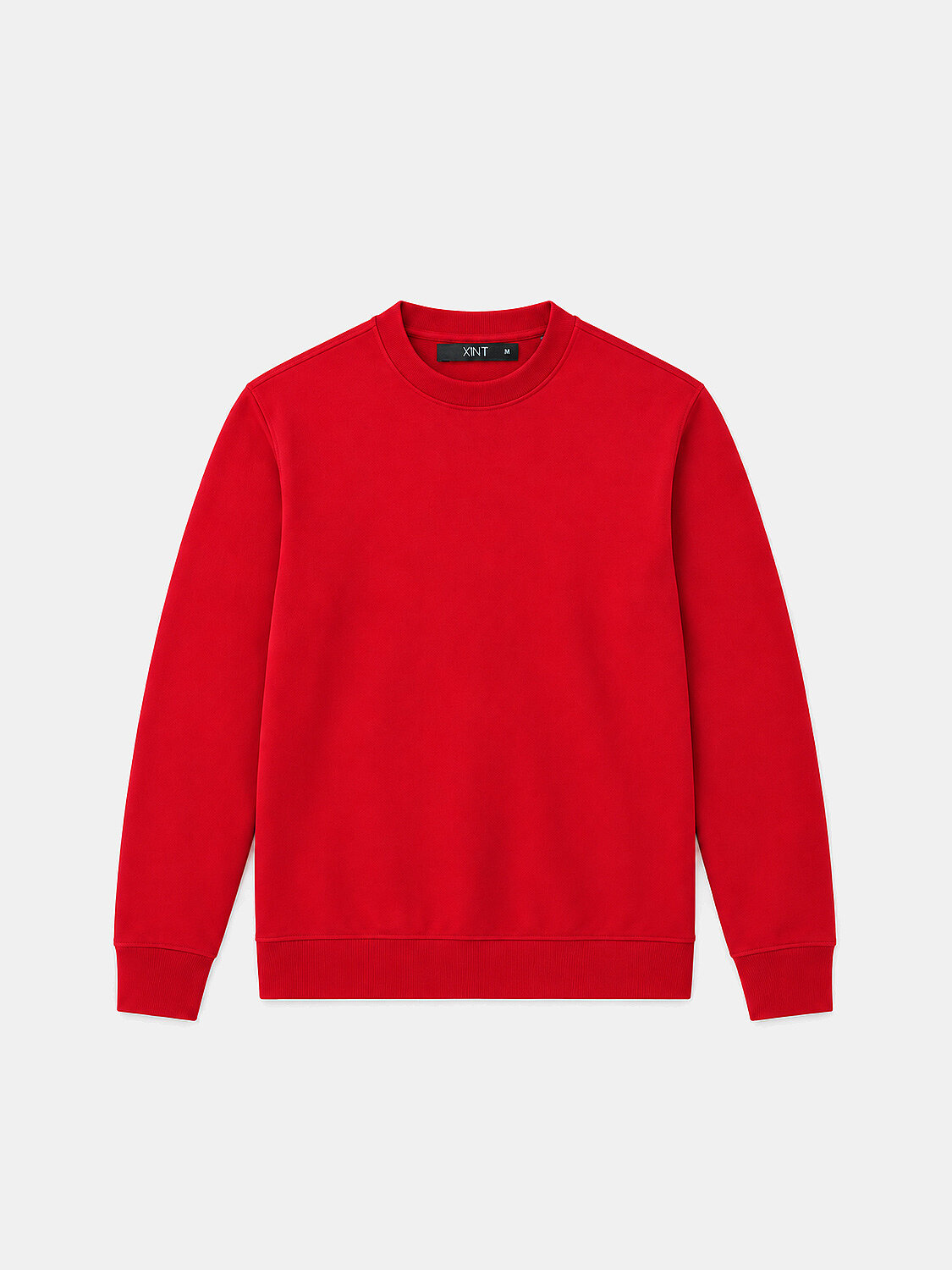 Kırmızı Regular Fit Bisiklet Yaka Pamuklu Sweatshirt - 1
