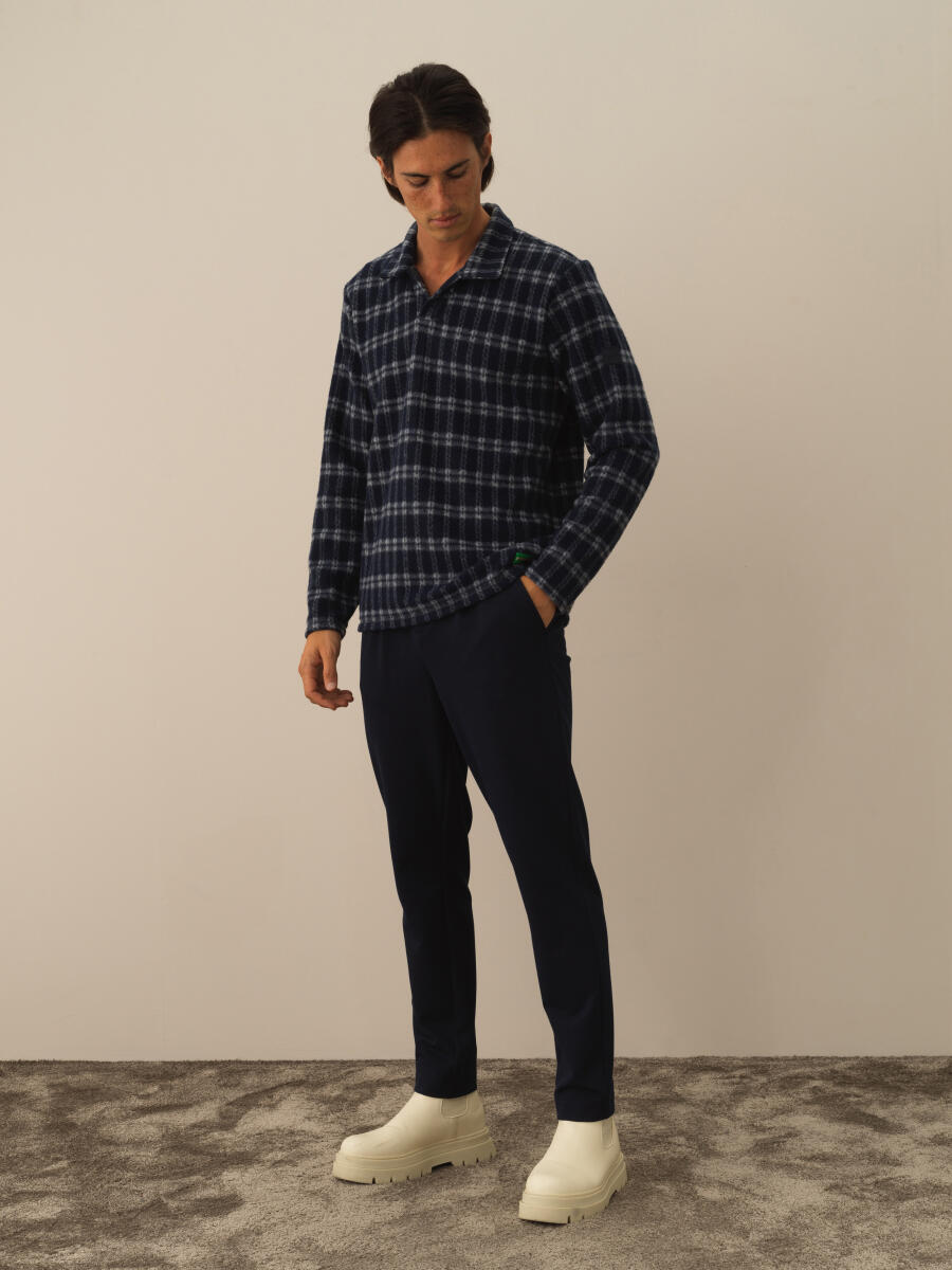 Lacivert Formunu Koruyan Regular Fit Sweatshirt - 2