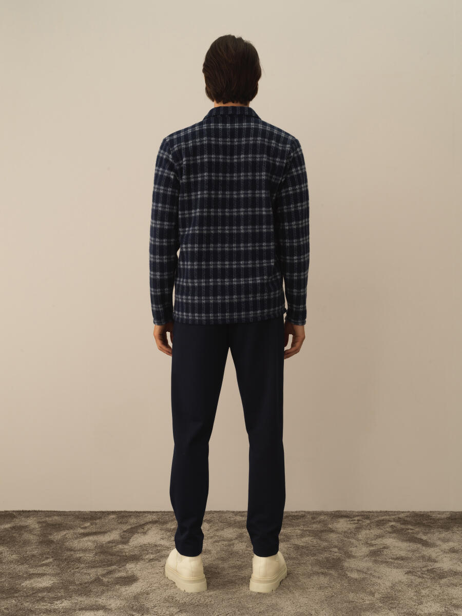 Lacivert Formunu Koruyan Regular Fit Sweatshirt - 5