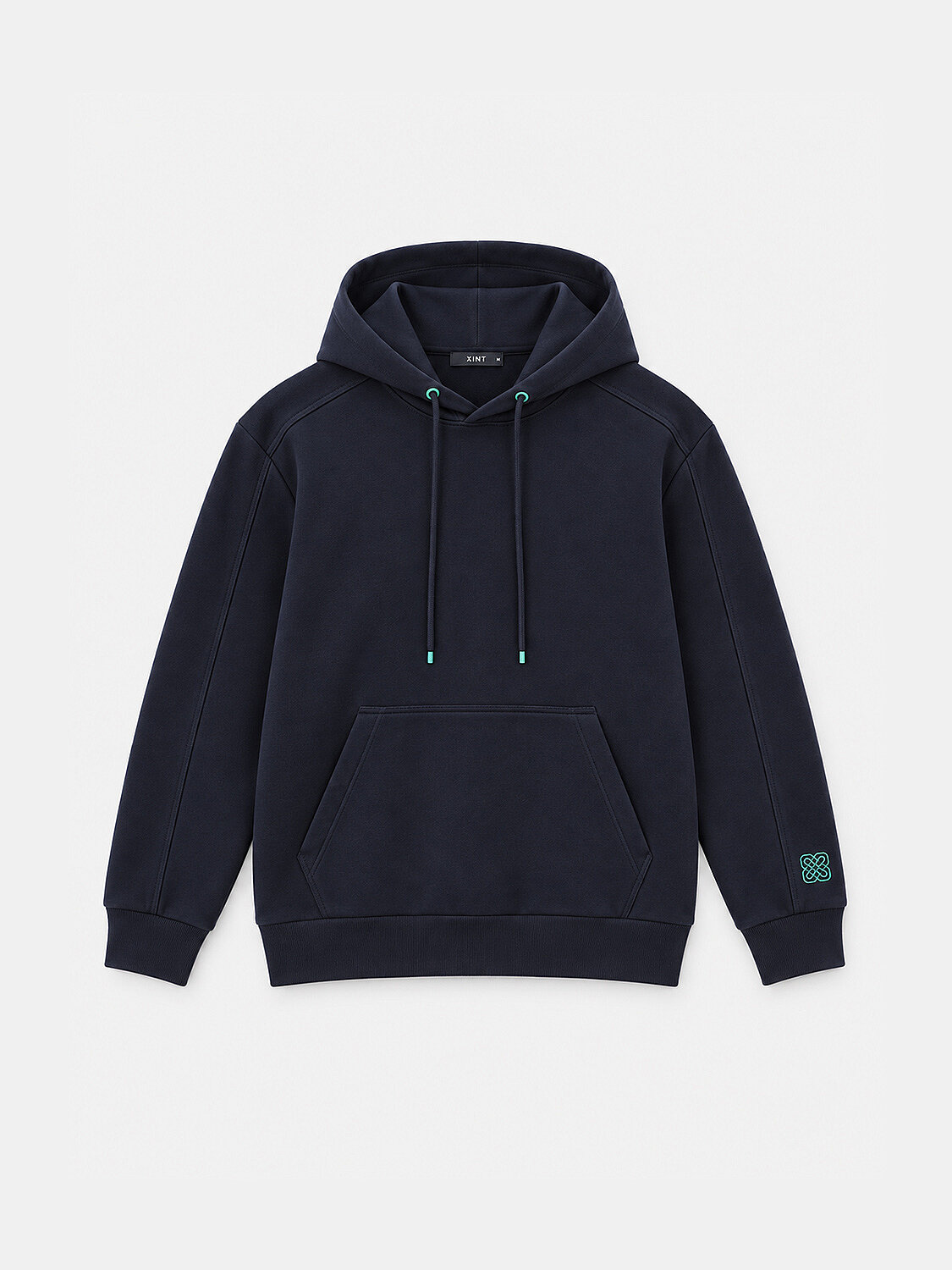 Lacivert Regular Fit Kapüşonlu Pamuklu Sweatshirt - 1