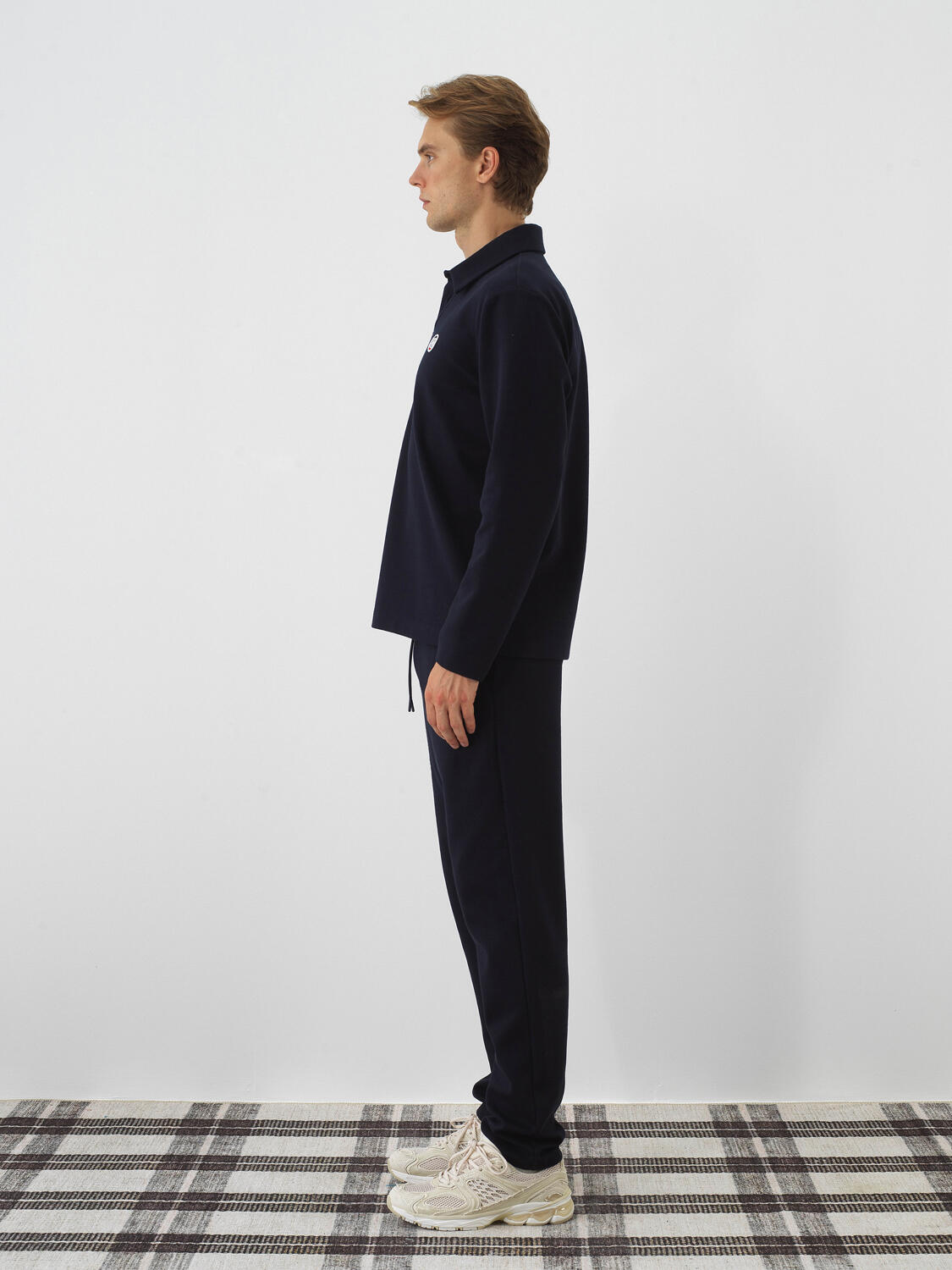 Lacivert Pamuk Dokulu Regular Fit Sweatshirt - 3