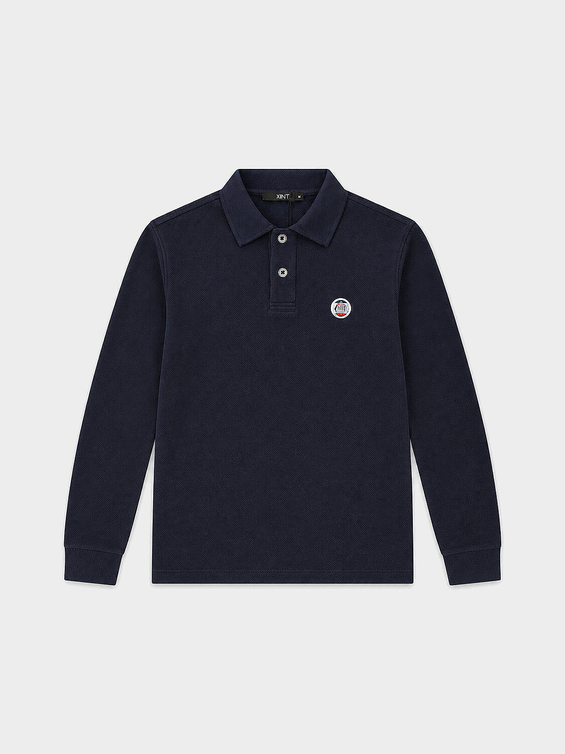 Lacivert Pamuk Dokulu Regular Fit Sweatshirt