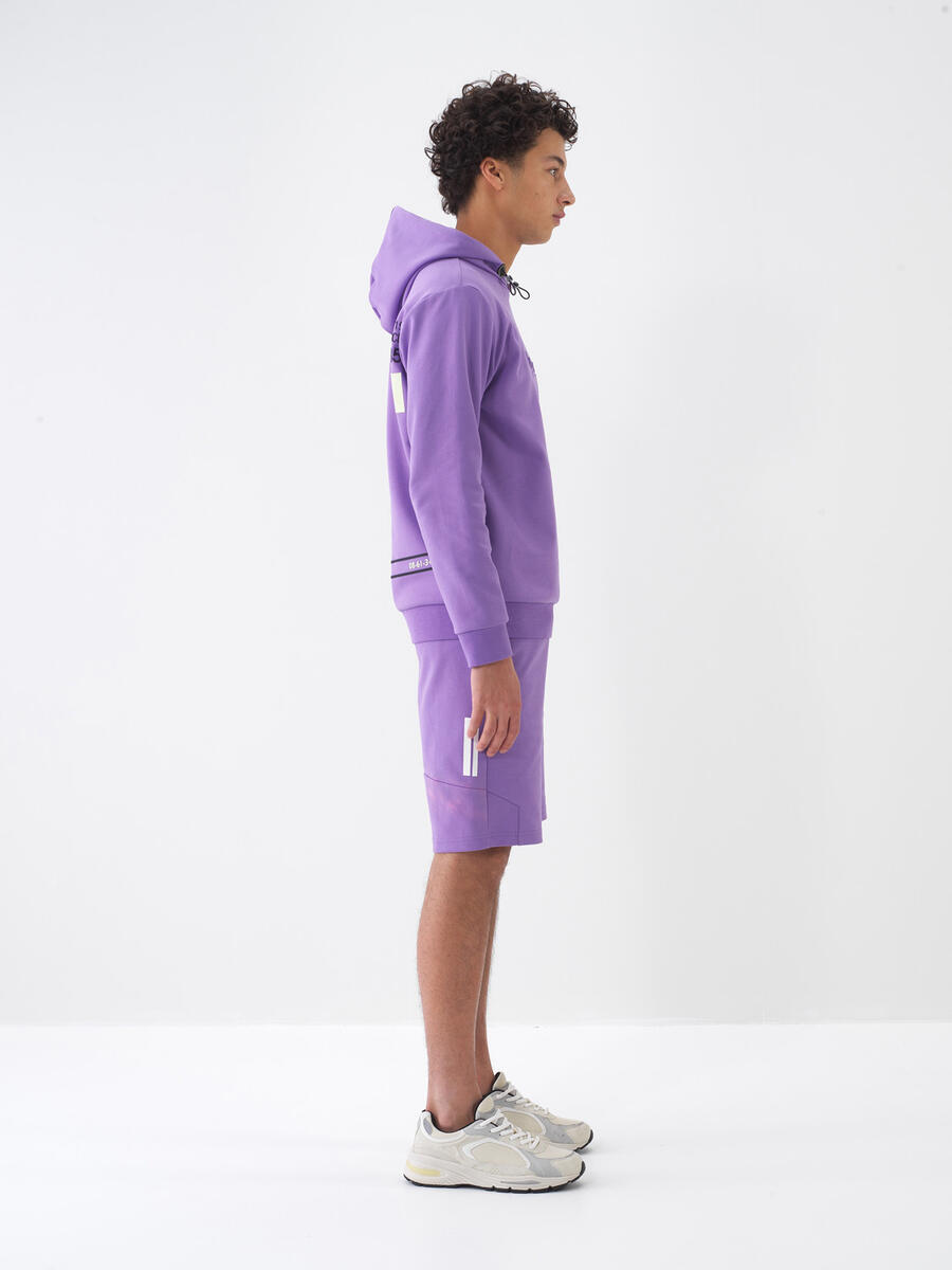 Lila Pamuk Dokulu Regular Fit Sweatshirt - 3