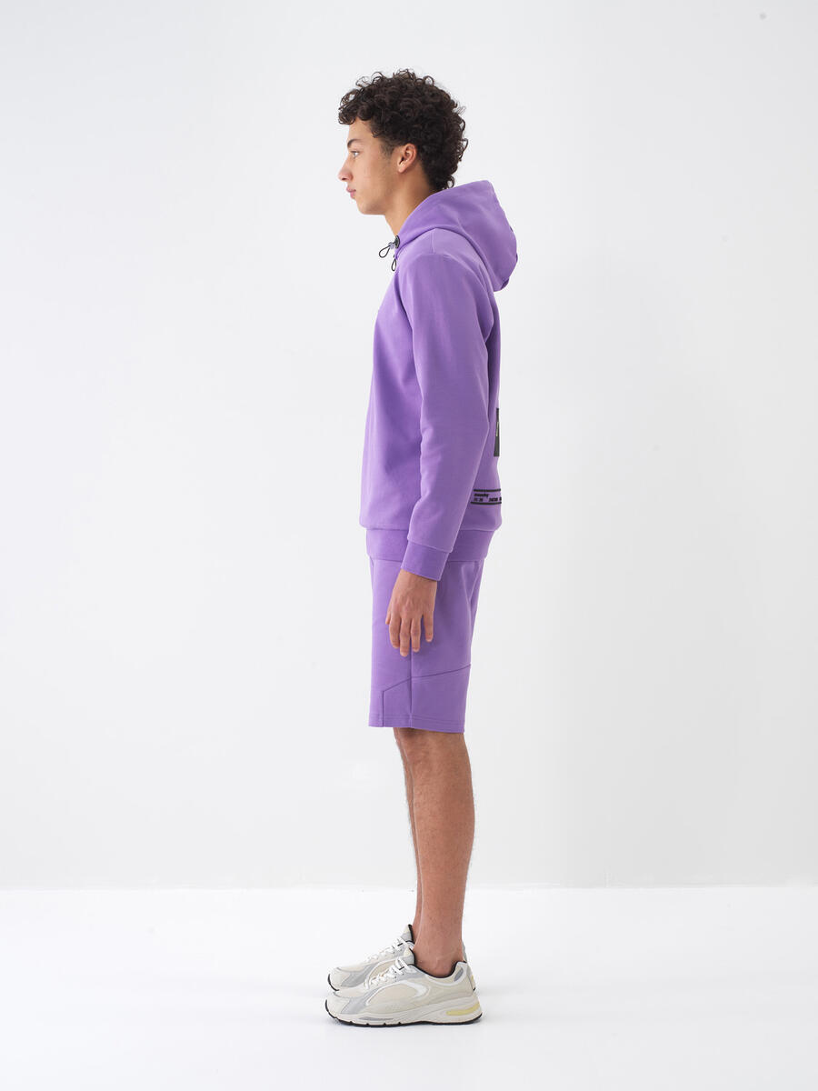 Lila Pamuk Dokulu Regular Fit Sweatshirt - 4