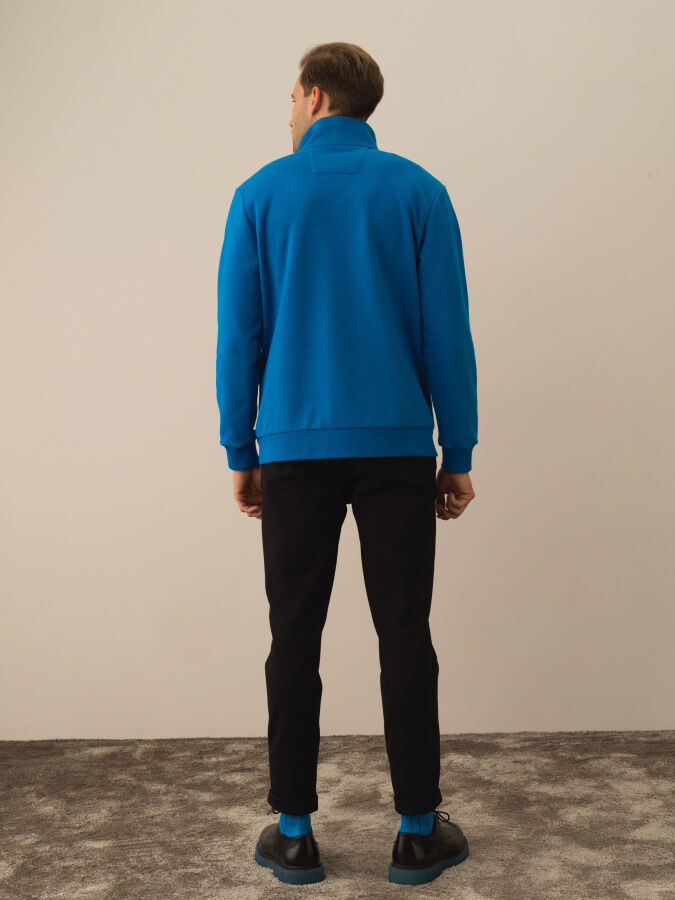 Mavi Regular Fit Dik Yaka Pamuklu Sweatshirt - 4