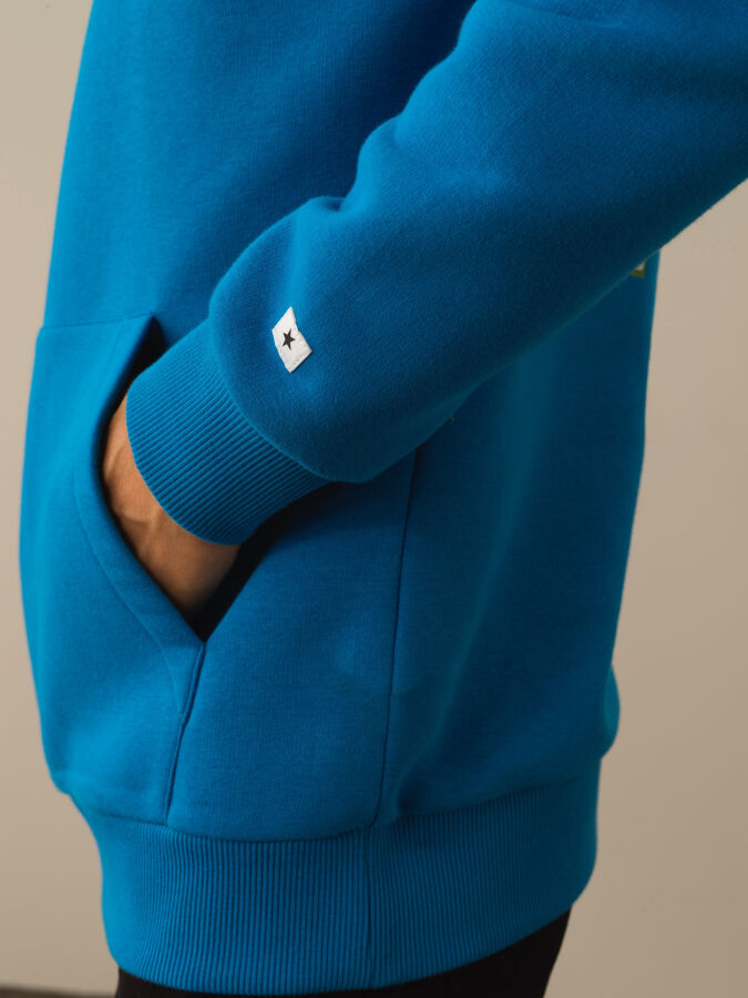 Mavi Pamuk Dokulu Regular Fit Sweatshirt - Xint