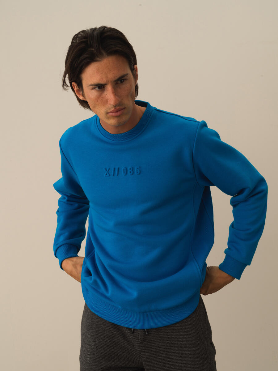 Mavi Pamuk Dokulu Regular Fit Sweatshirt