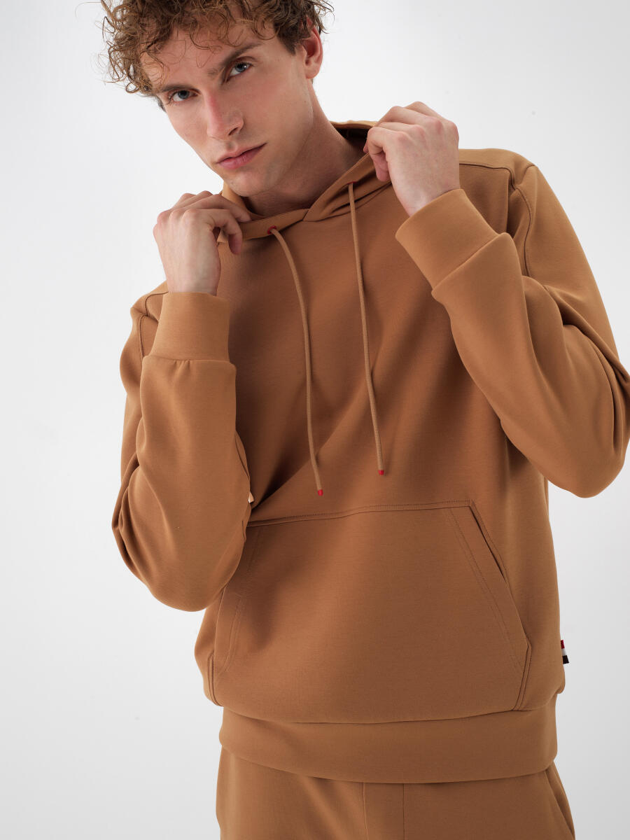 Camel Pamuklu Sweatshirt - 1