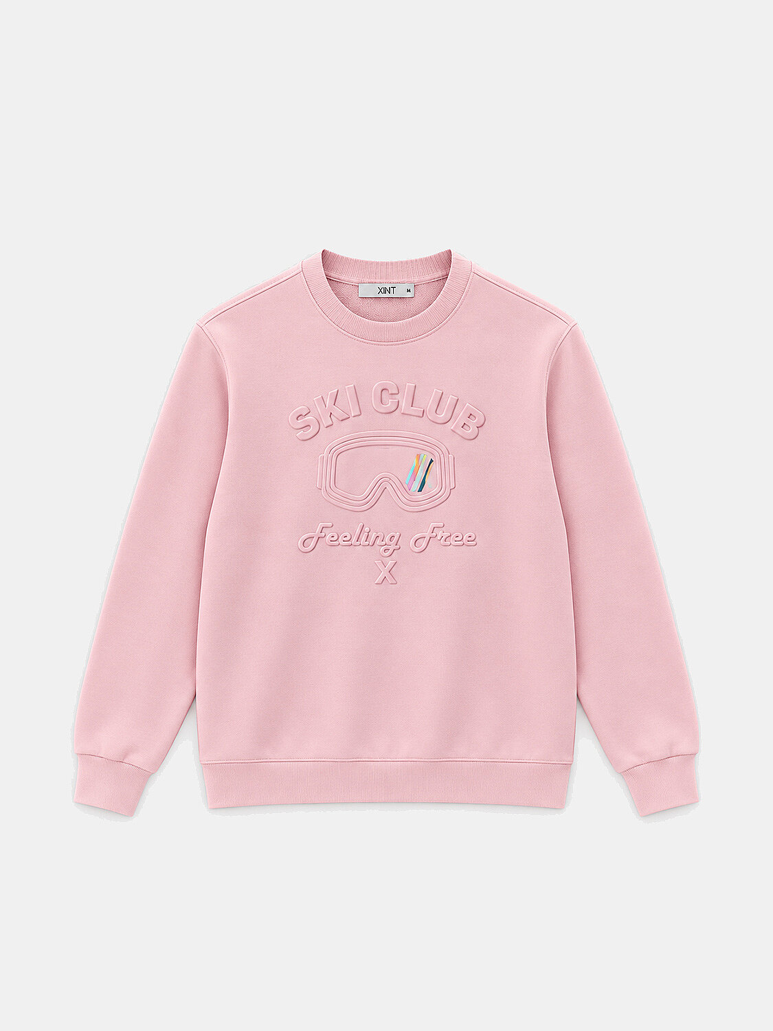 Pembe Regular Fit Bisiklet Yaka Pamuklu Sweatshirt