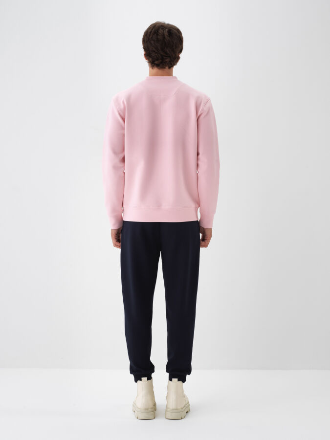 Pembe Pamuk Dokulu Regular Fit Sweatshirt - Xint