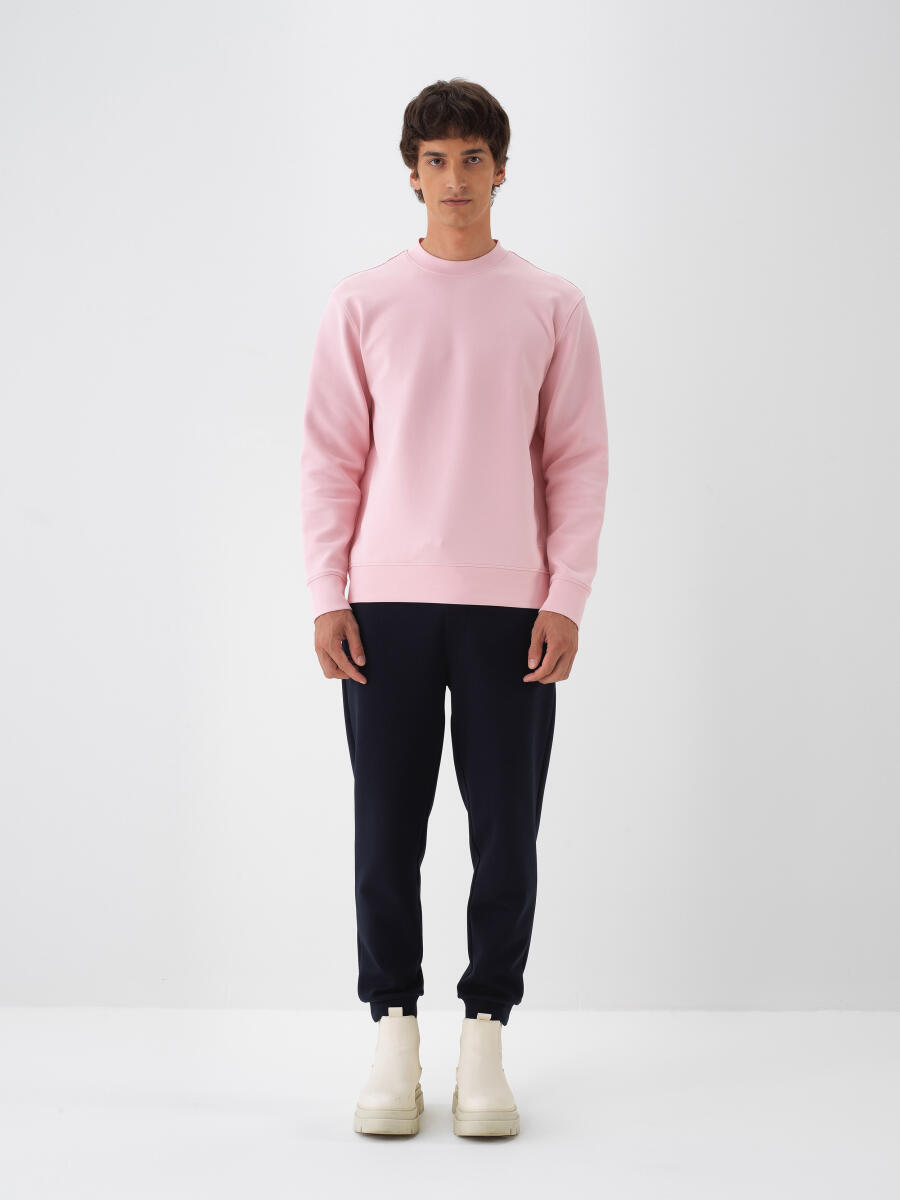 Pembe Pamuk Dokulu Regular Fit Sweatshirt - 2