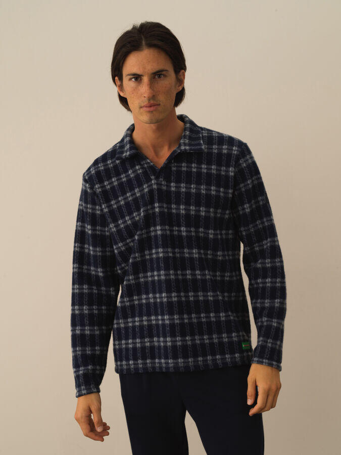 Xint Toptan Lacivert Formunu Koruyan Regular Fit Sweatshirt