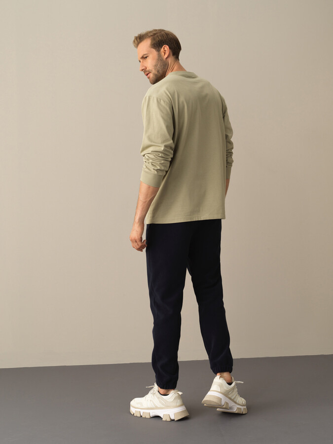 Yeşil Pamuk Dokulu Regular Fit Baskılı - Xint