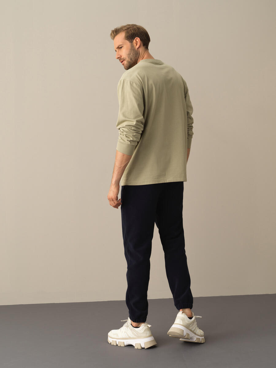 Yeşil Pamuk Dokulu Regular Fit Baskılı - 5