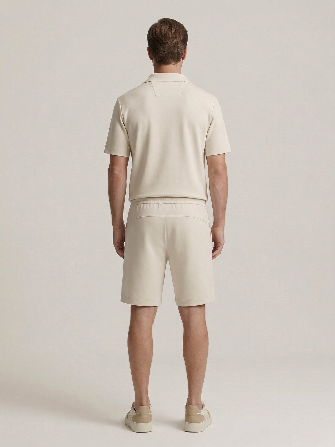 Bej Doğal Dökümlü Regular Fit Tişört - 5