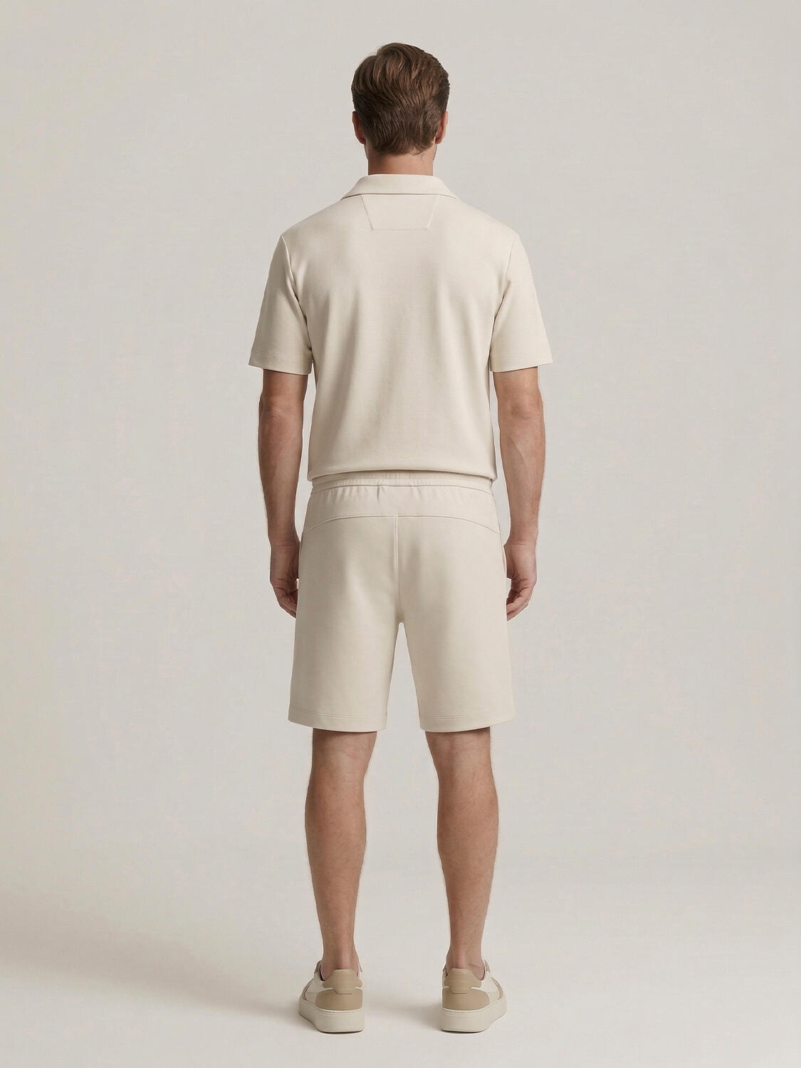 Bej Doğal Dökümlü Regular Fit Tişört - 5