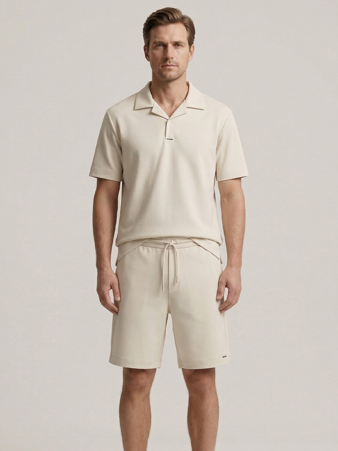 Bej Doğal Dökümlü Regular Fit Tişört