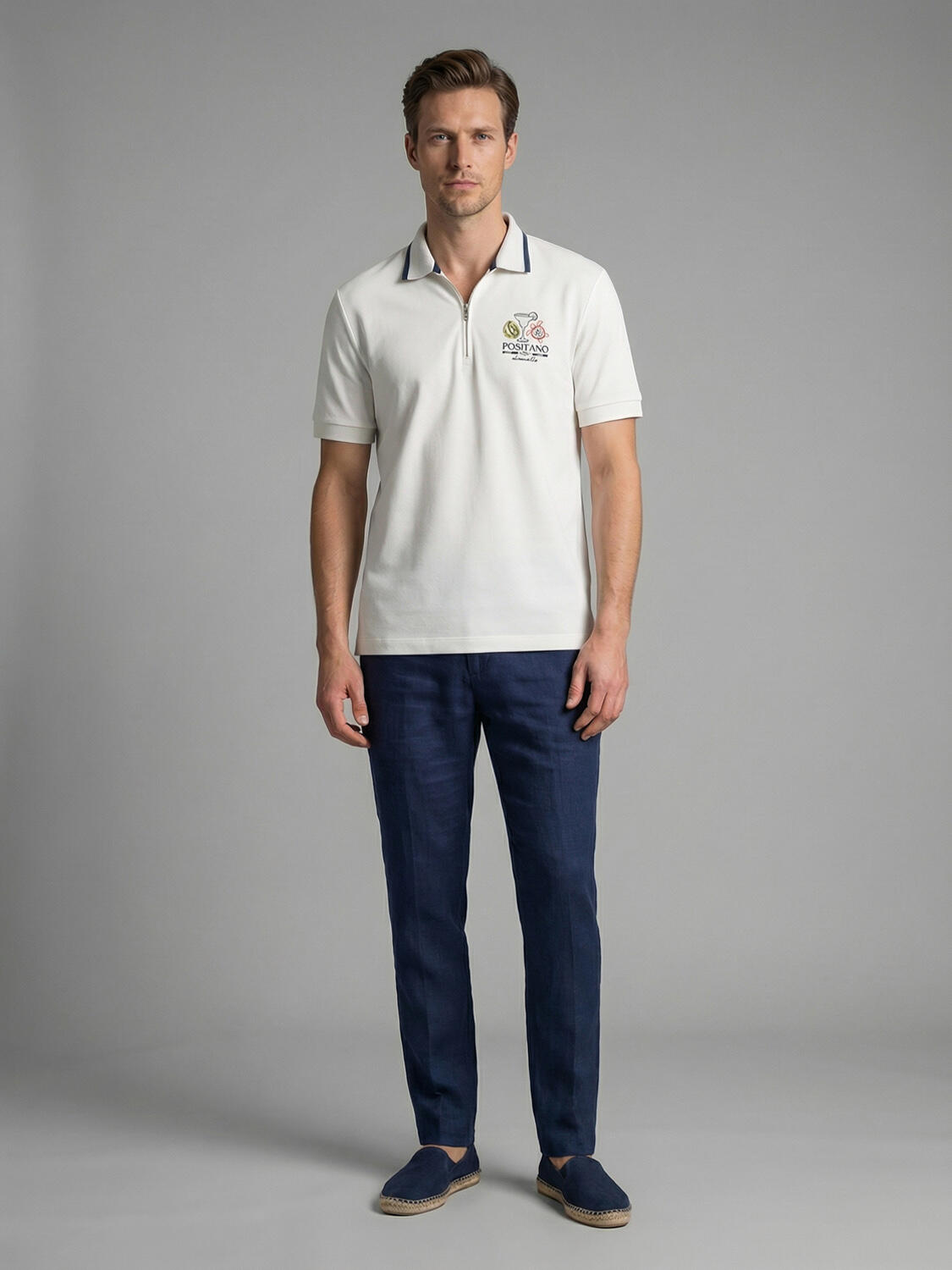 Beyaz Pamuk Dokulu Regular Fit Tişört - 2