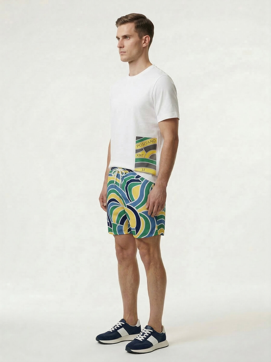 Beyaz Pamuk Dokulu Regular Fit Tişört - 3