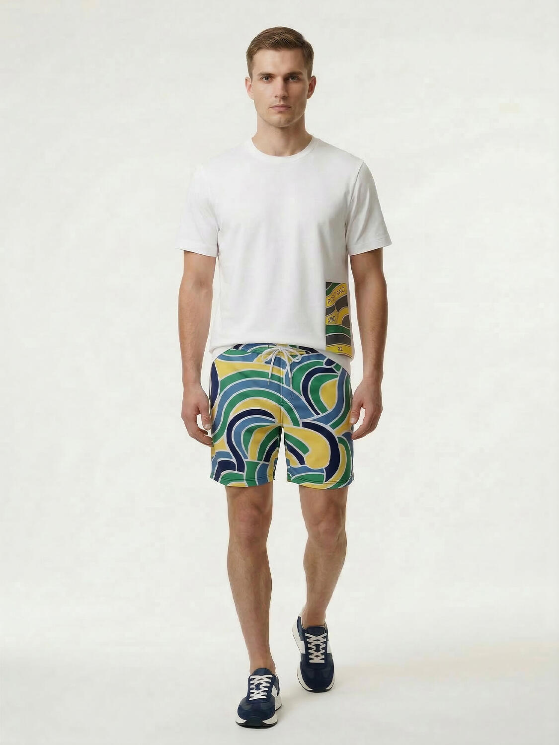 Beyaz Pamuk Dokulu Regular Fit Tişört - 2