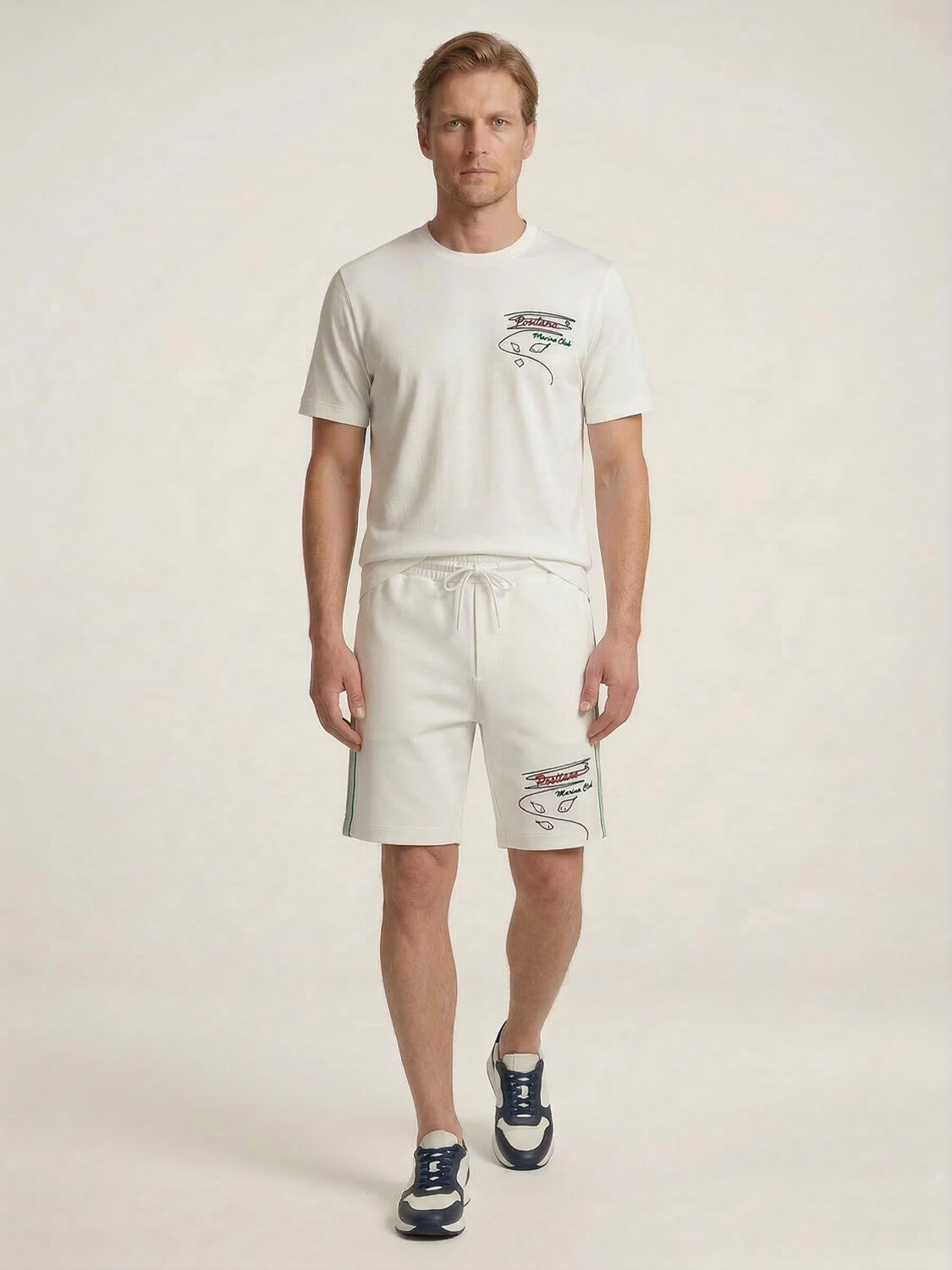 Beyaz Pamuk Dokulu Regular Fit Tişört - 2