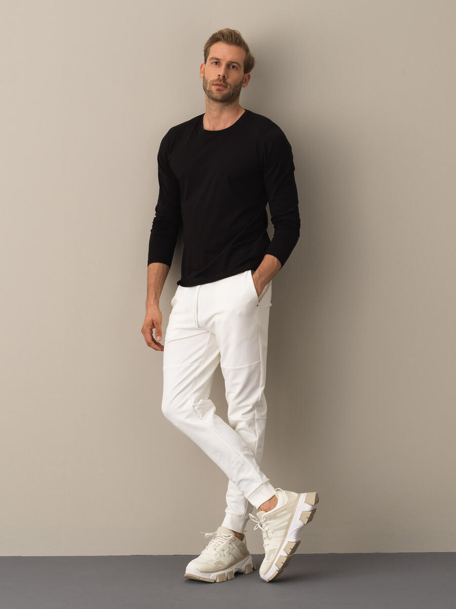 Siyah Modal Dokulu Modal Basic Tişört - 2