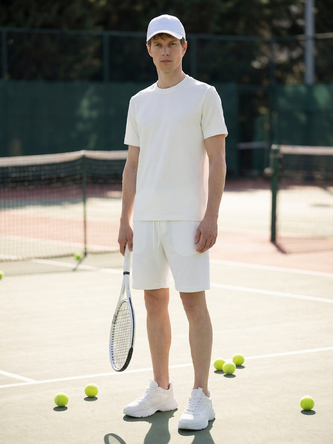 Ekru Doğal Akışlı Regular Fit Tişört - 1