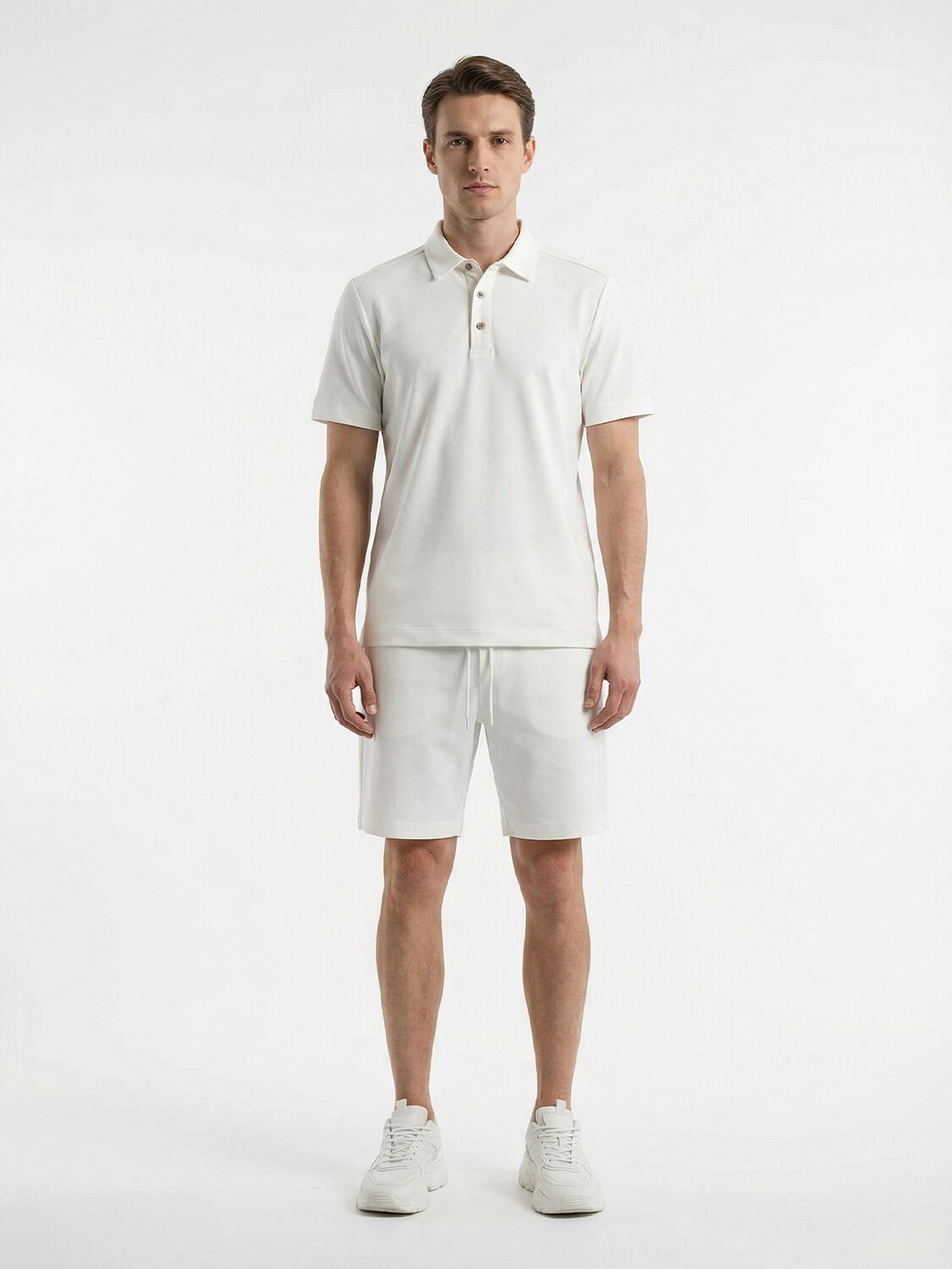 Ekru Doğal Akışlı Regular Fit Tişört (1)