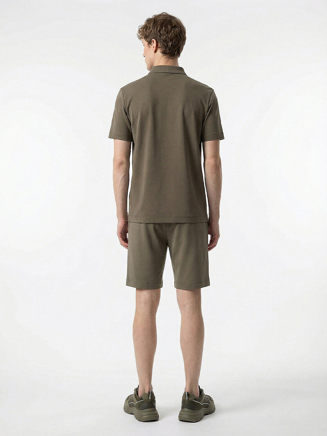 Haki Doğal Akışlı Regular Fit Tişört - 3