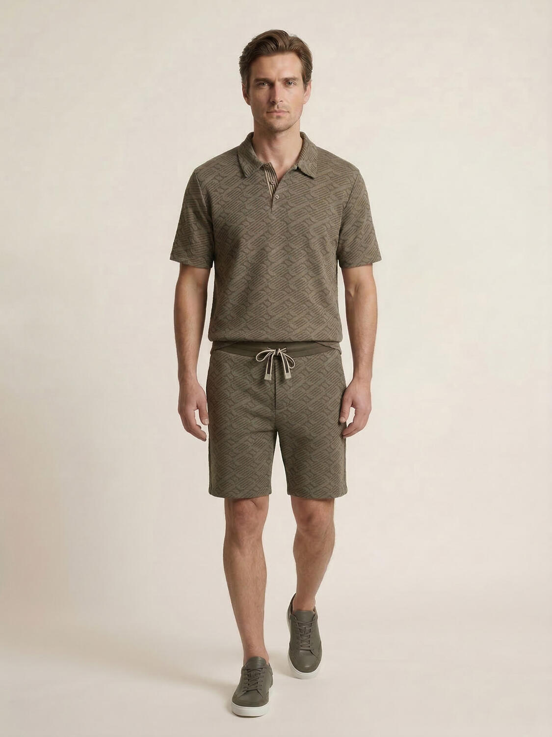 Haki Doğal Dökümlü Regular Fit Tişört - 2