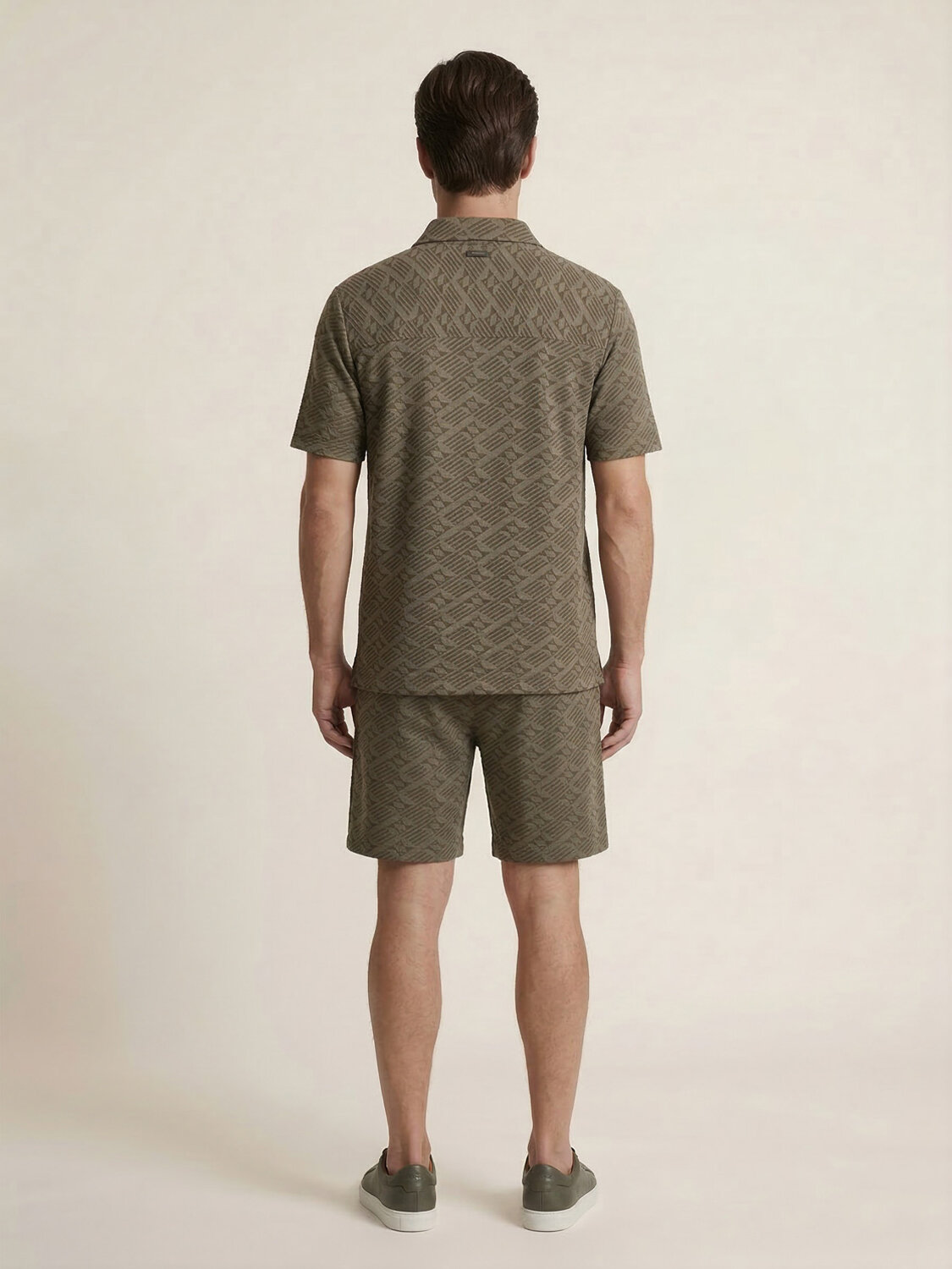 Haki Doğal Dökümlü Regular Fit Tişört - 4