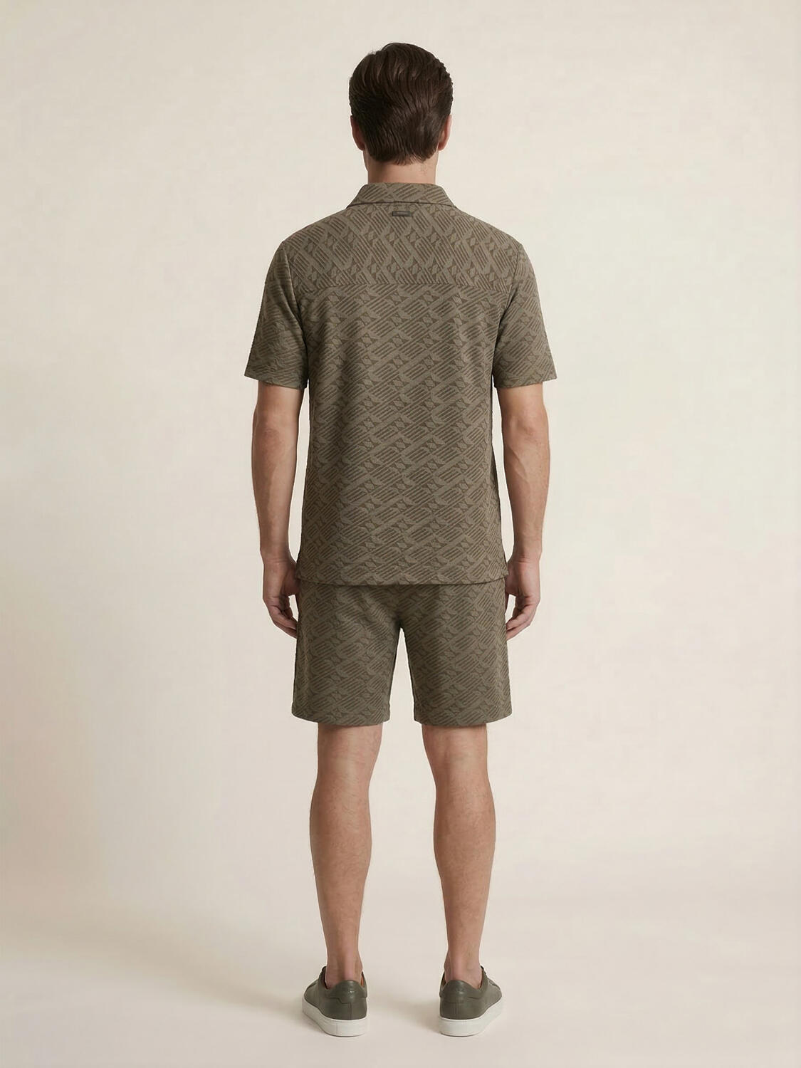 Haki Doğal Dökümlü Regular Fit Tişört - 4