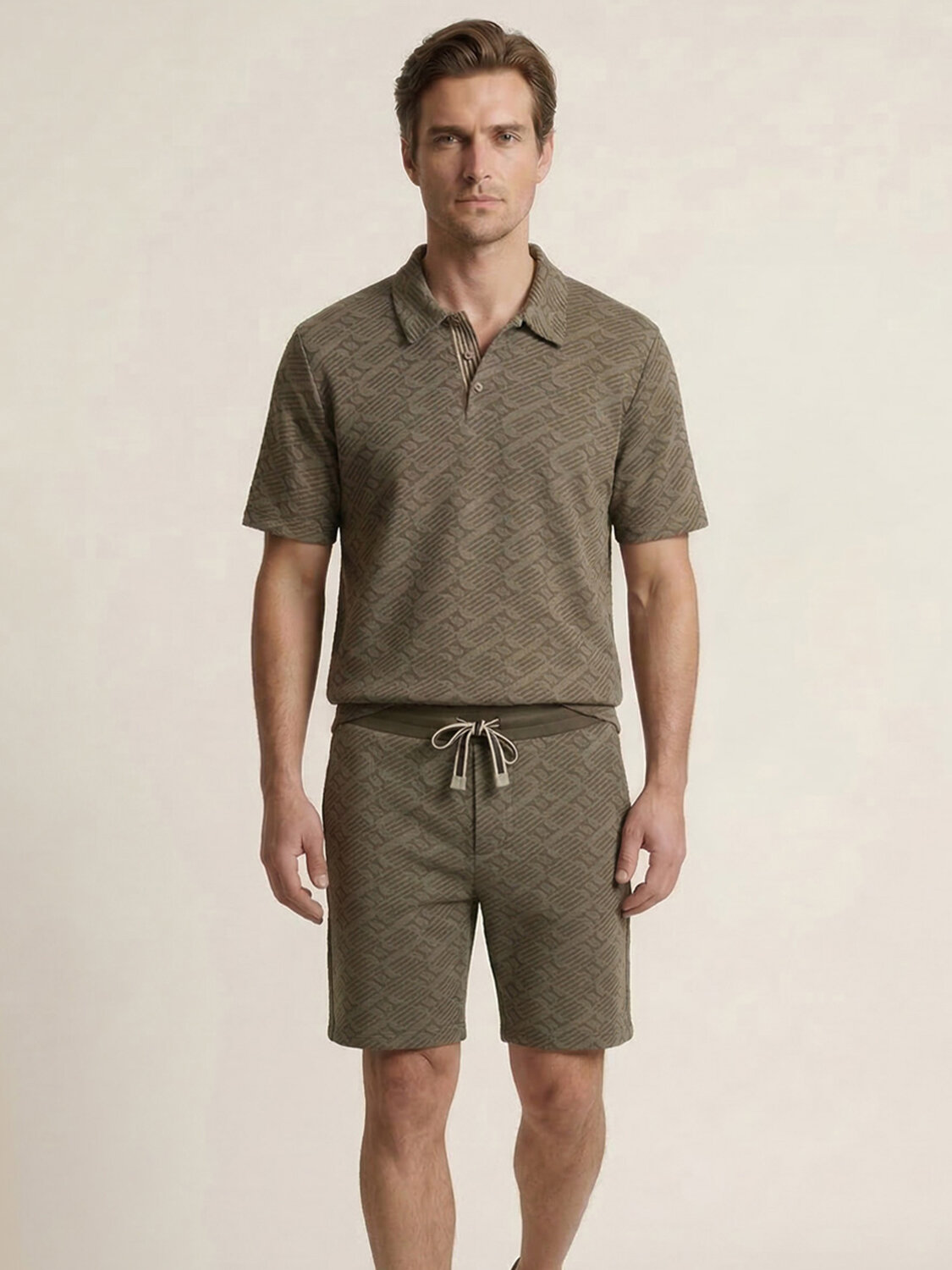 Haki Doğal Dökümlü Regular Fit Tişört - 1