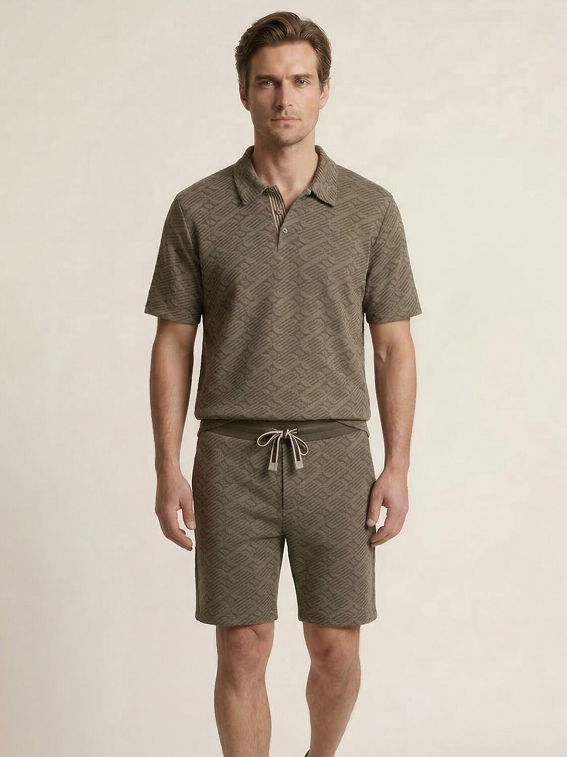 Haki Doğal Dökümlü Regular Fit Tişört - 1