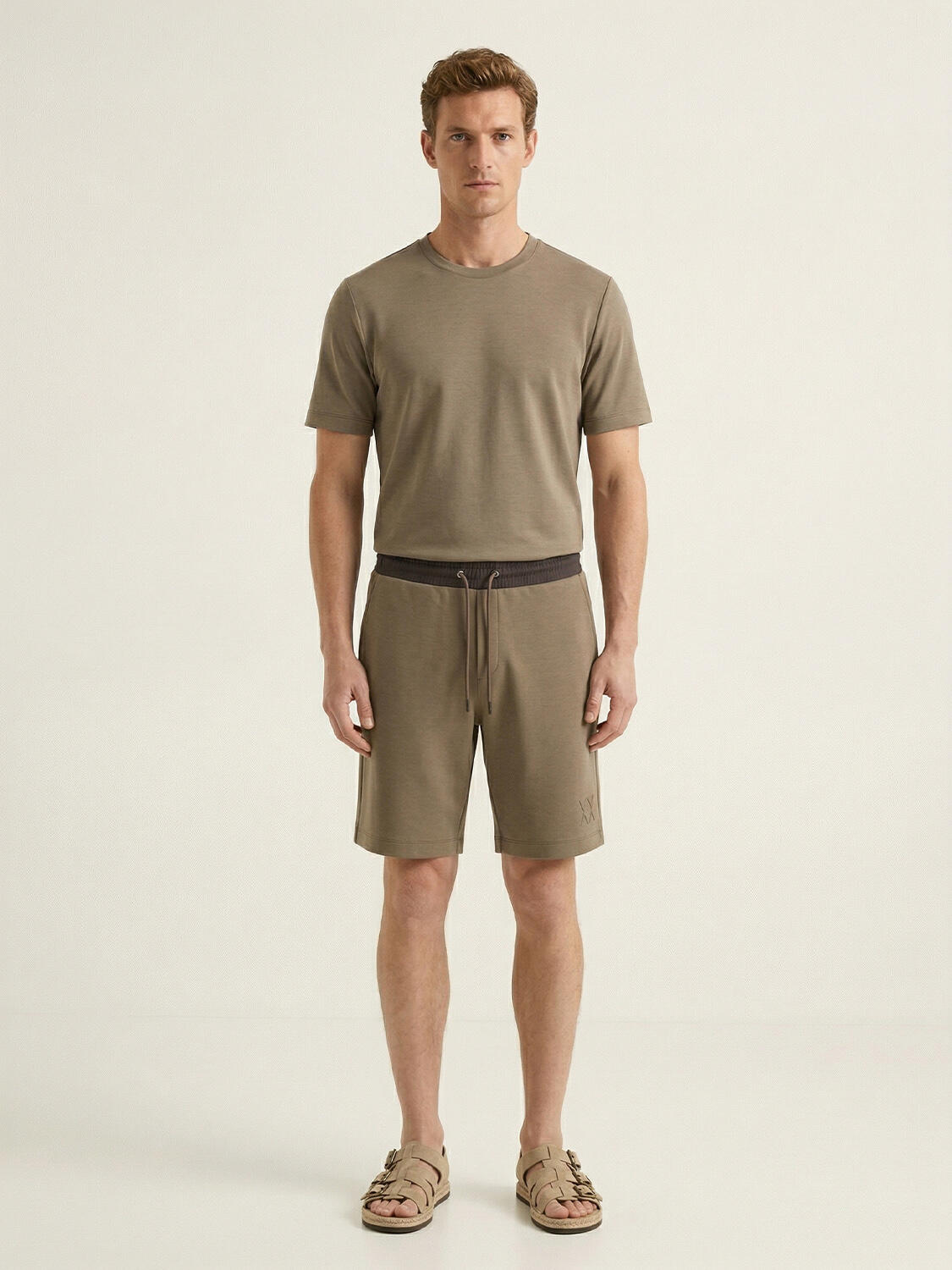 Haki Modal Karışımlı Regular Fit Tişört - 2